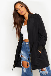 BM Women's Longline Minor Fault Bomber Jacket
