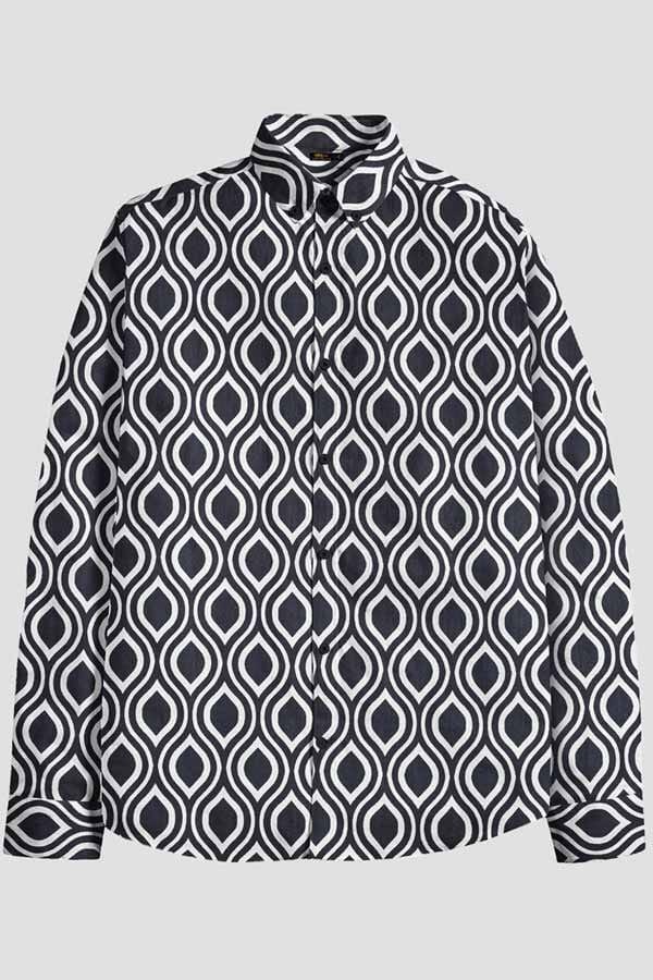 Nexoluce Men's Nadur Tailor Fit Casual Shirt