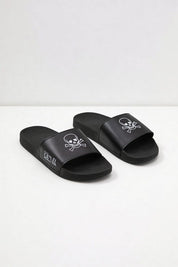 Black Camel Men's Skull Printed Premium Slides