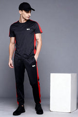 Urban Vogue Men's Mesh Panels Activewear Twin Set