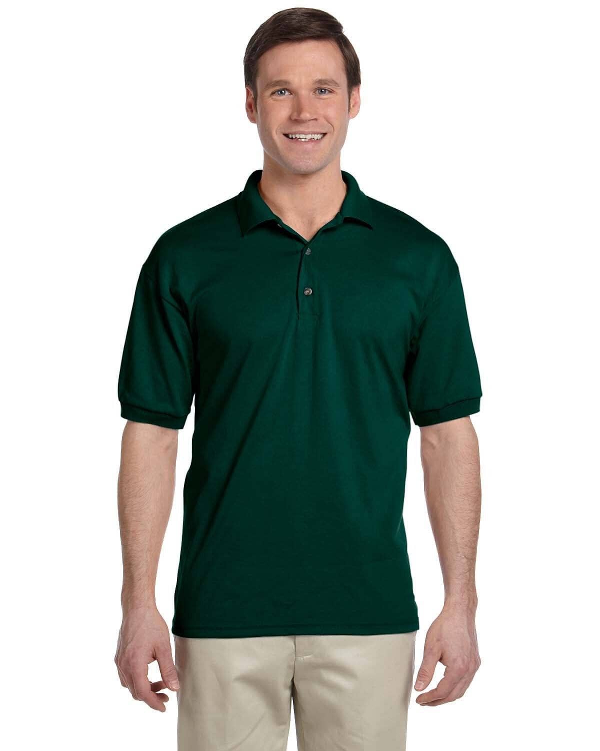 Men's Gotti Short Sleeve Polo Shirt Minor Fault Image Bottle Green L 