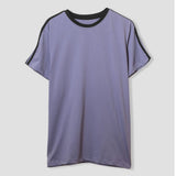 Polo Republica Men's Shoulder Stripes Crew Neck Tee Shirt