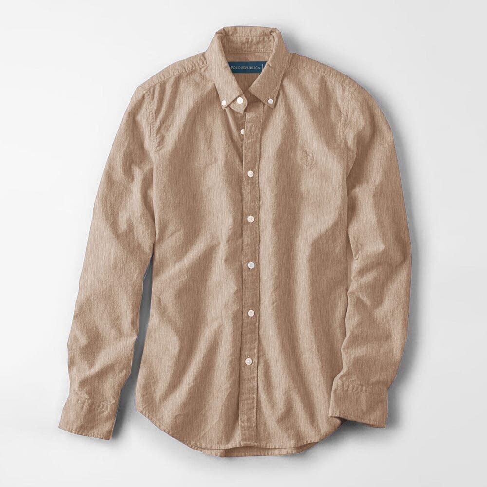 Polo Republica Men's Brandeta Minor Fault Casual Shirt Minor Fault Polo Republica Peach S 
