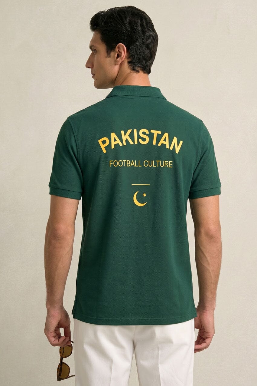 Polo Republica Men's Pakistan Football Culture Polo Shirt