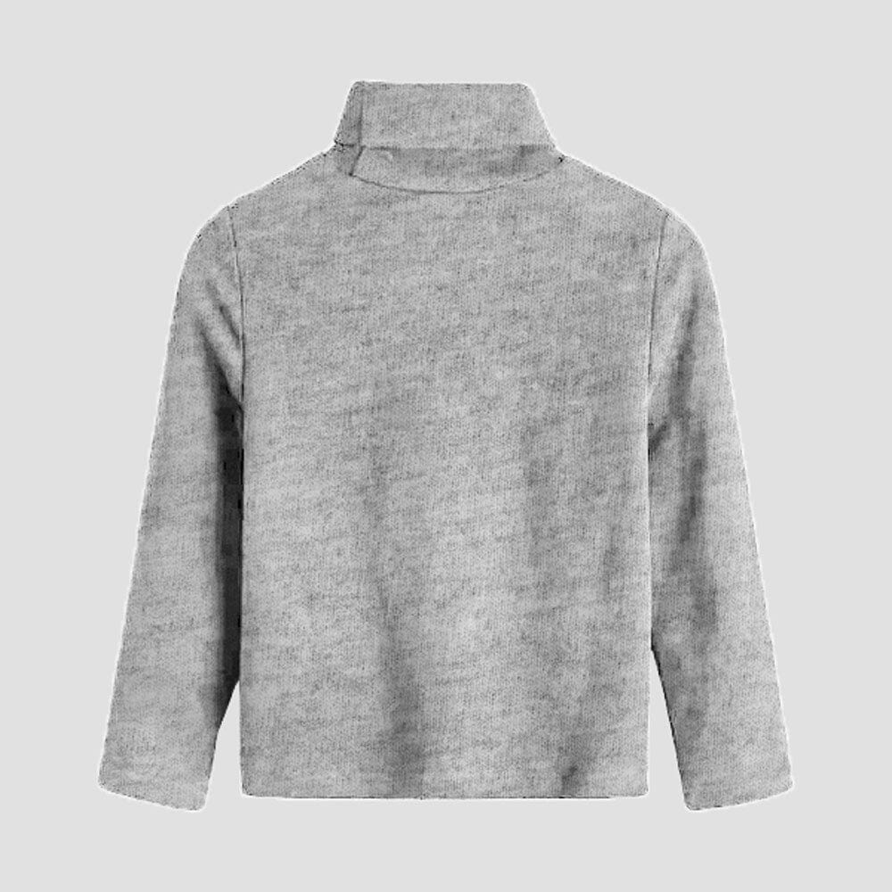 Polo Republica Kid's High Neck Minor Fault Sweat Shirt Boy's Sweat Shirt Polo Republica Heather Grey 2-3 Years 
