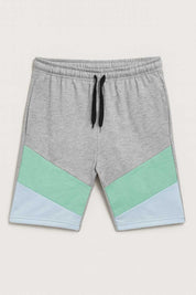 Heather Grey & Turquoise