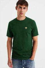 Polo Republica Men's Maple Leaf Printed Crew Neck Tee Shirt