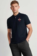 Polo Republica Men's Double Horse 4 Embroidered Polo Shirt