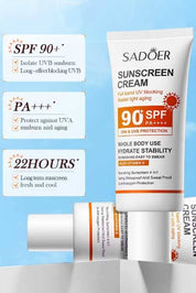Sadoer 90+SPF Sunscreen Cream - 50g