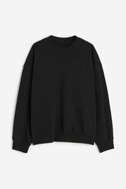 Men's Solid Design Crew Neck Minor Fault Sweat Shirt Men's Sweat Shirt image 