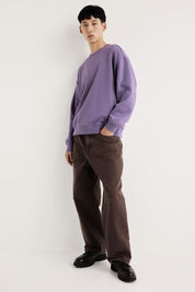 Men's Casual Blended Minor Fault Sweat Shirt Men's Sweat Shirt Image Purple XS 