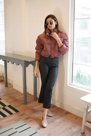 RSG Women's Padded Puffer Crop Jacket Women's Jacket Rooshani Enterprises 