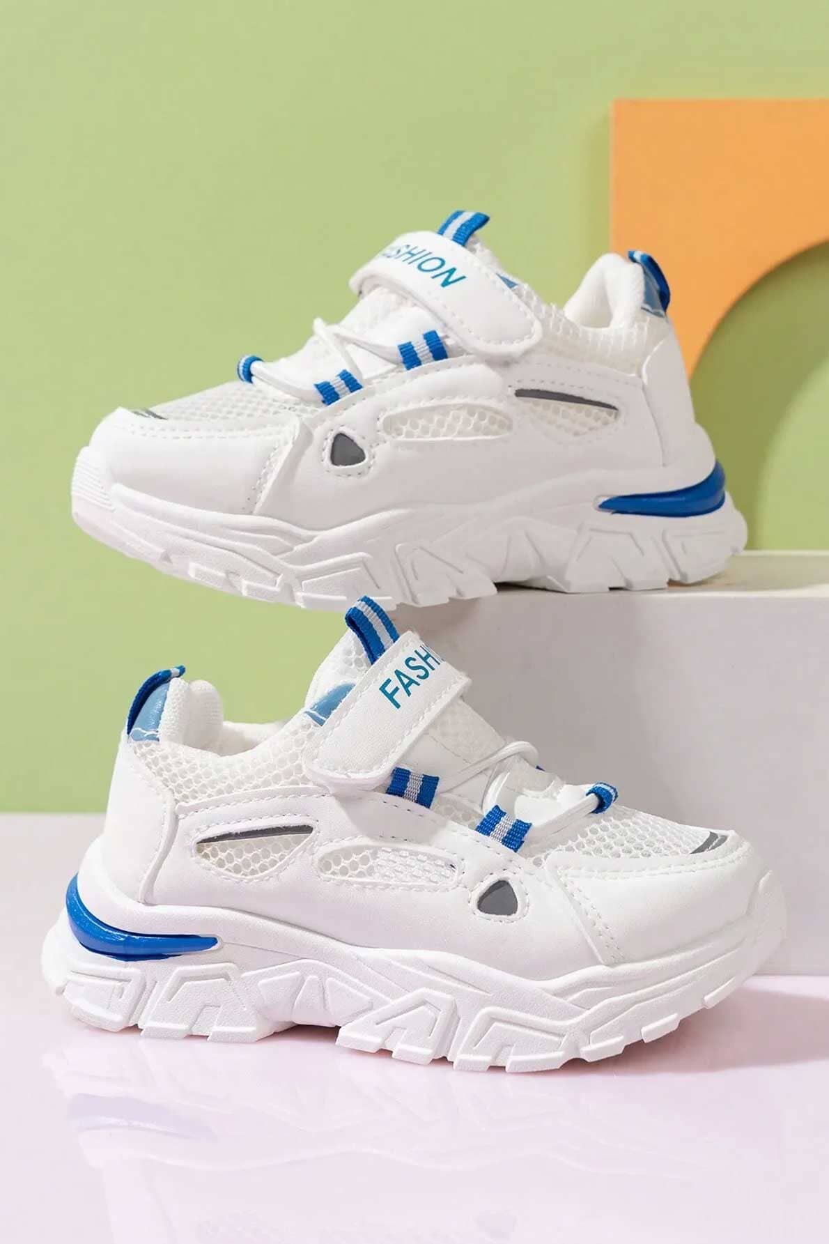 White & Blue