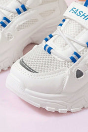 White & Blue