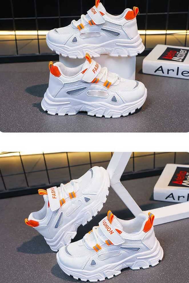 White & Orange