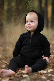 Polo Republica Warmth Polar Fleece Long Sleeve Hooded Baby Romper Romper Polo Republica 