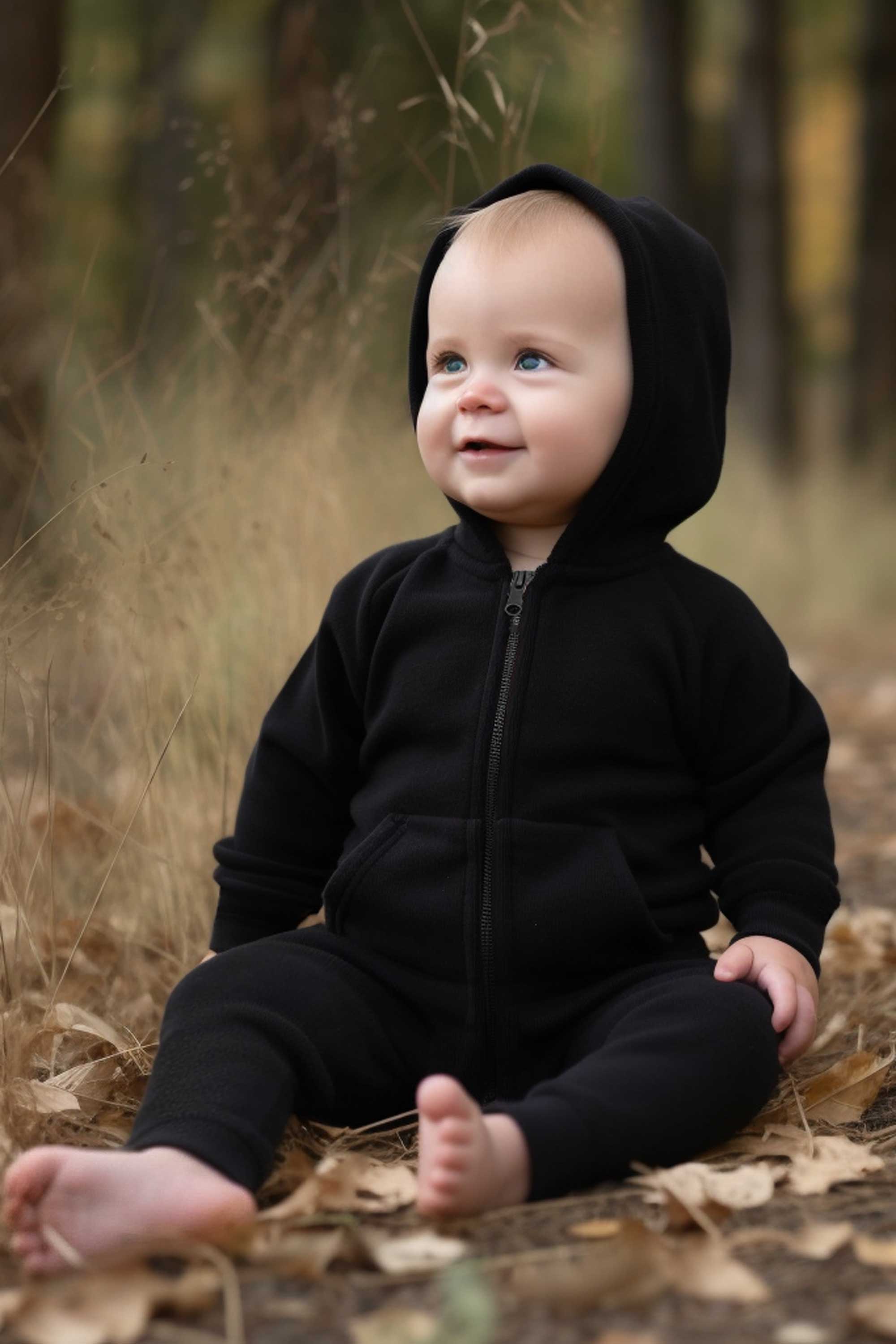 Polo Republica Warmth Polar Fleece Long Sleeve Hooded Baby Romper Romper Polo Republica 