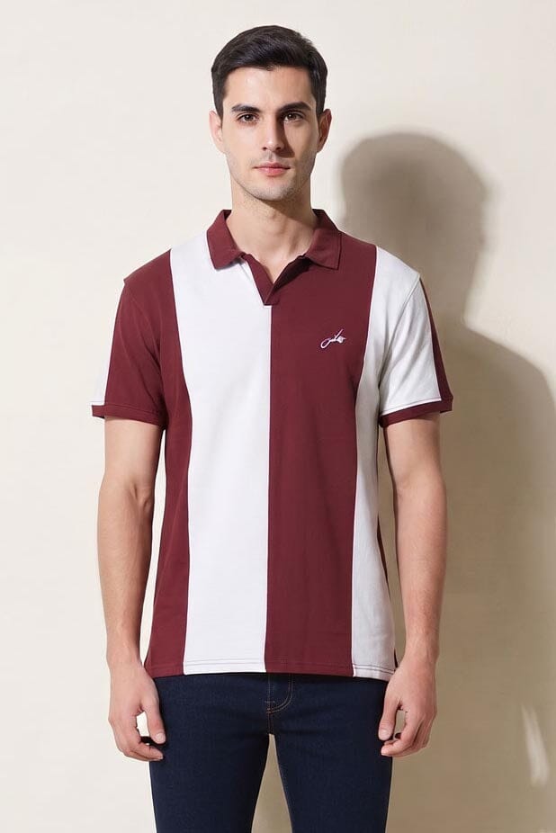 Maroon & White