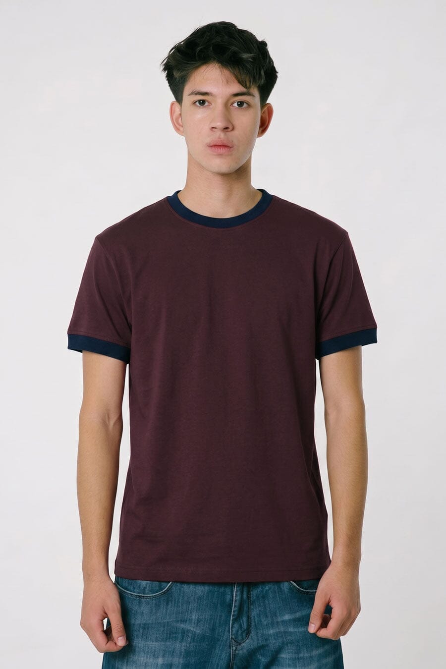 Burgundy & Navy