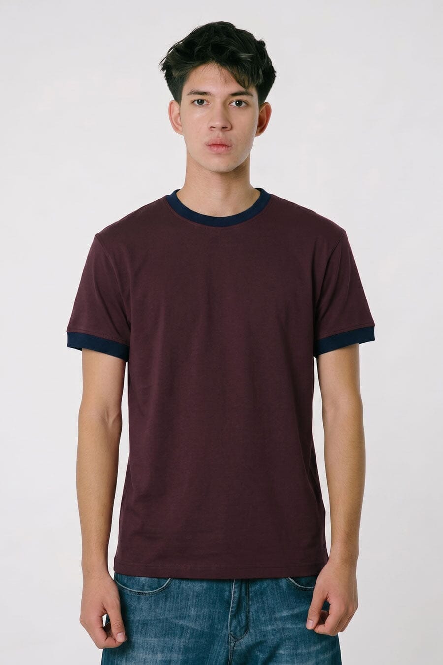 Polo Republica Men's Single Jersey Minor Fault Ringer Tee Shirt