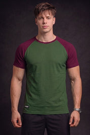 Bottle Green & Burgundy