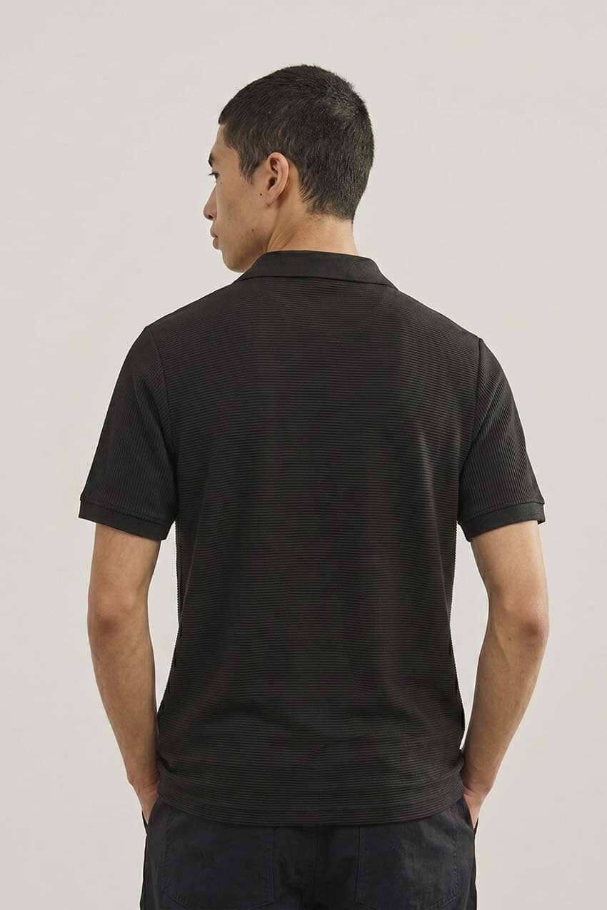 Men's Lightweight Johnny Collar Polo Shirt
