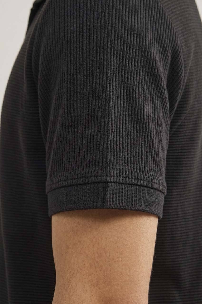 Men's Lightweight Johnny Collar Polo Shirt