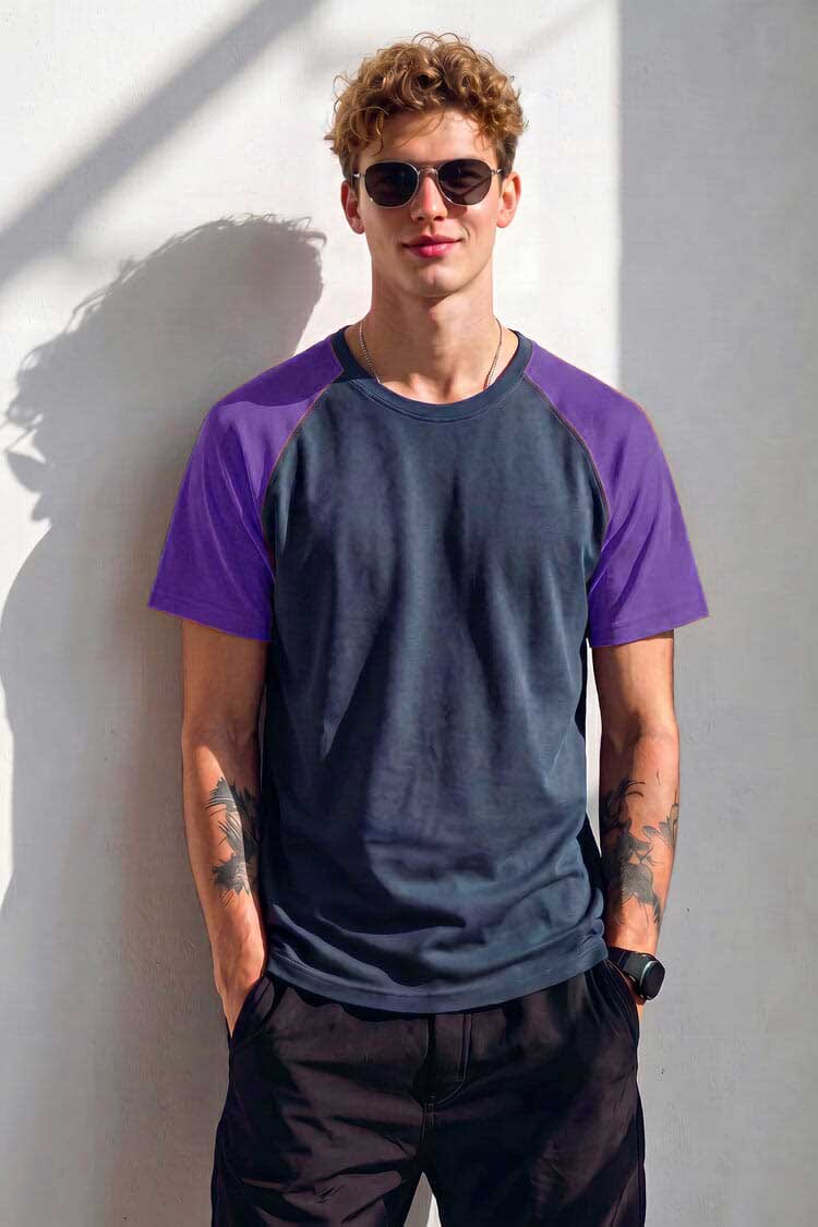 Navy & Purple