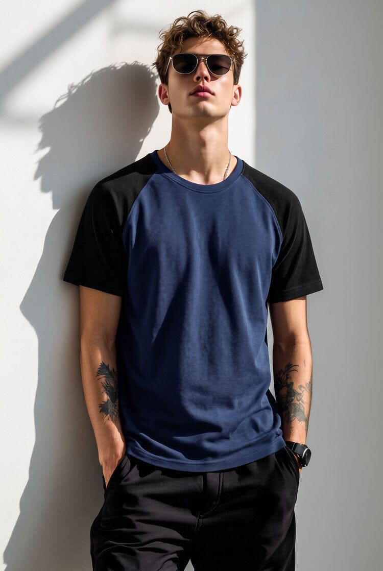 Navy & Black