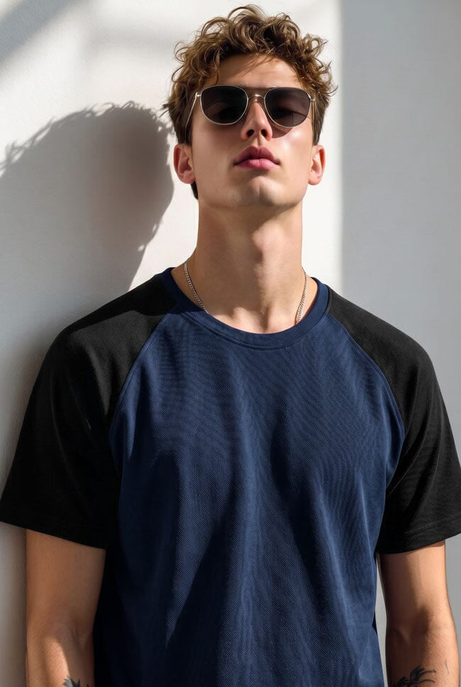 Navy & Black