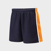 Falcon Men's Contrast panel Minor Fault Shorts Minor Fault HAS Apparel Navy & Orange 2XS 