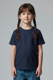Navy Textured-Poly Cotton