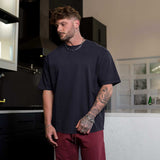 Polo Republica Men's Oversized Loose Fit Crew Neck Tee Shirt