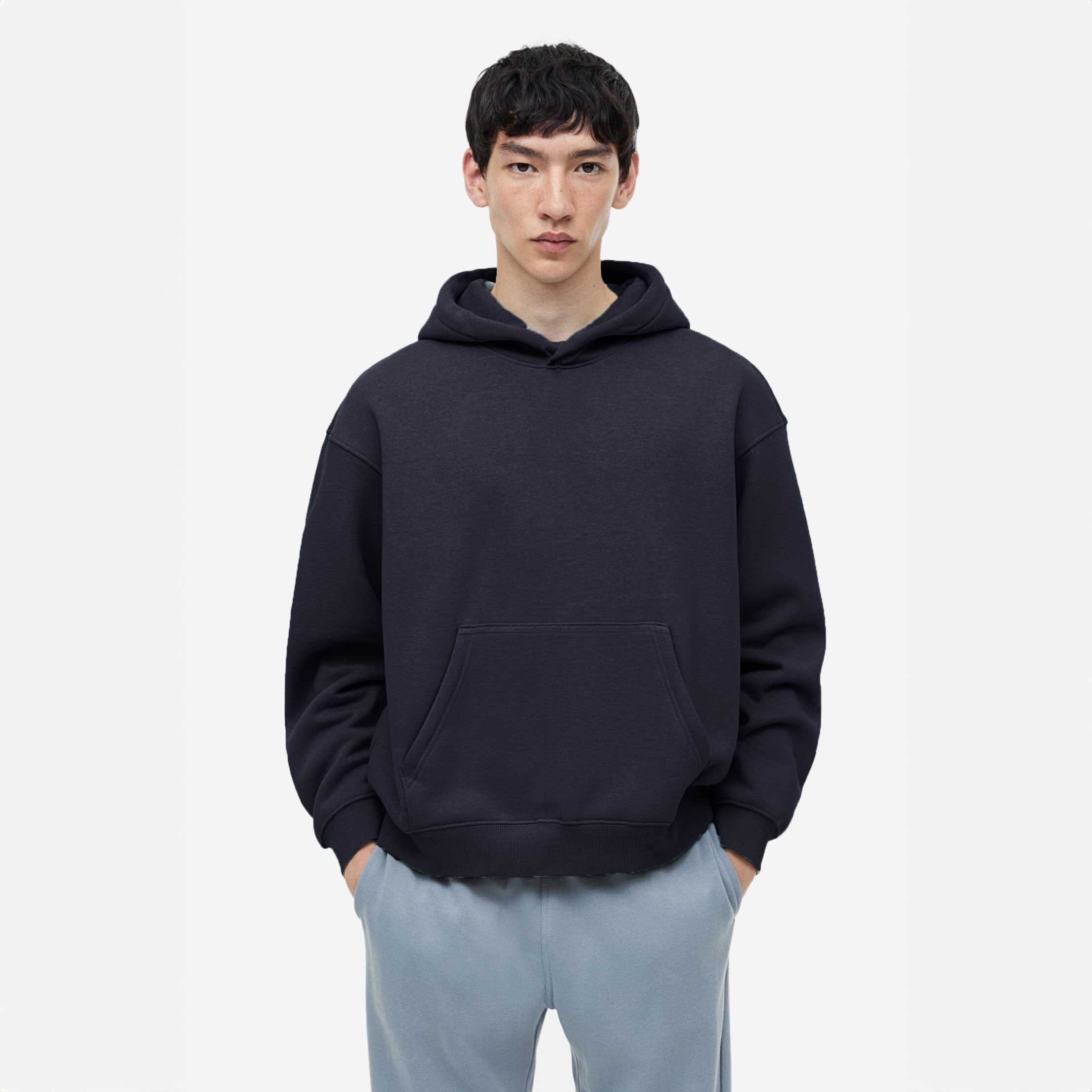 Cut Label Men's Fleece Minor Fault Pullover Hoodie Minor Fault Image Navy XS 