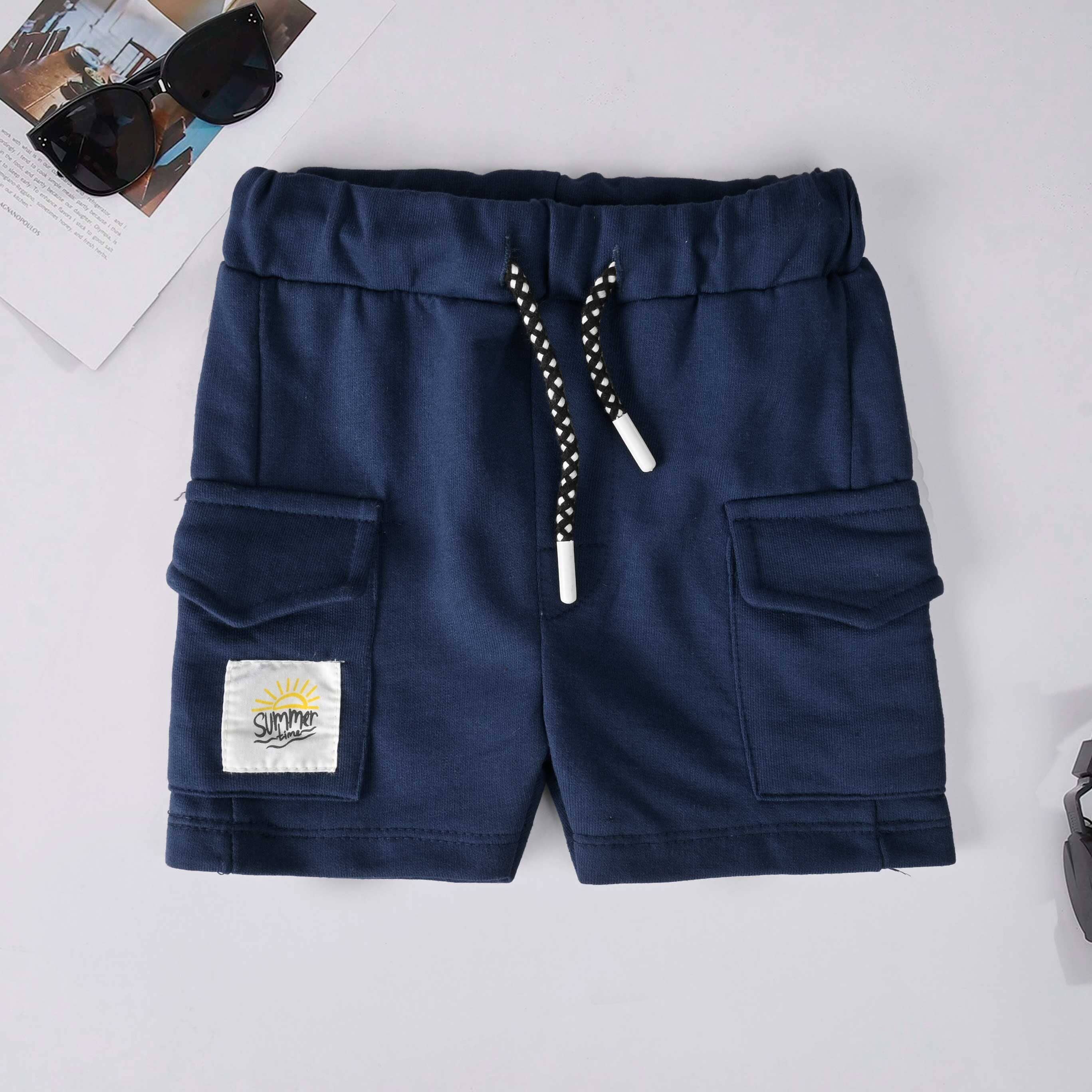 Tiny Teen Baby Kid's Summer Time Printed Minor Fault Shorts Kid's Shorts SNR Navy 6-9 Months 