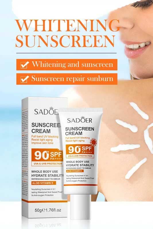 Sadoer 90+SPF Sunscreen Cream - 50g
