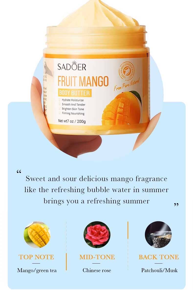 Sadoer Fruit Mango Body Butter Cream - 200g