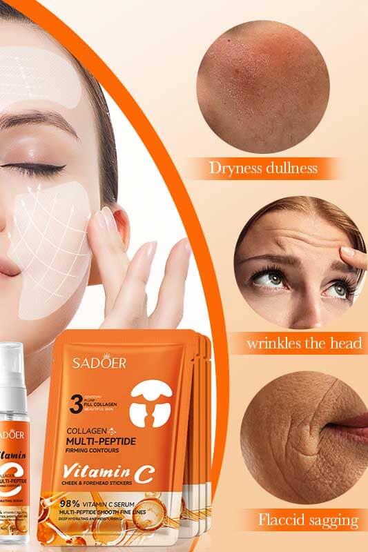 Sadoer Multi-Peptide Vitamin C Firming Contours Cheek & Forehead Filler Set