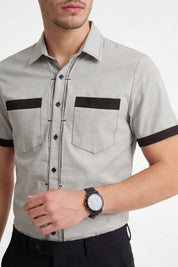 Polo Republica Men's Classic Short Sleeve Casual Shirt
