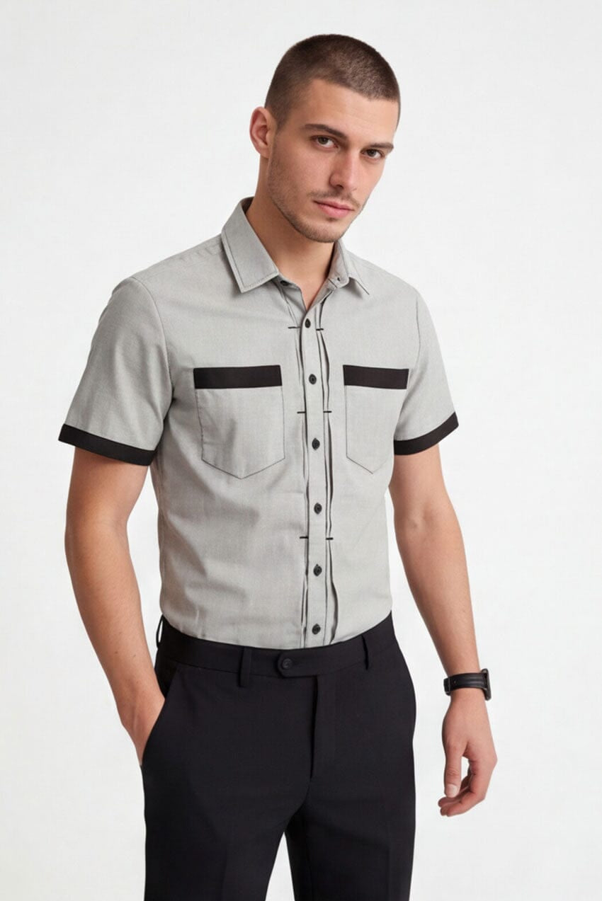 Polo Republica Men's Classic Short Sleeve Casual Shirt
