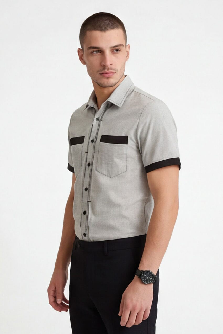 Polo Republica Men's Classic Short Sleeve Casual Shirt