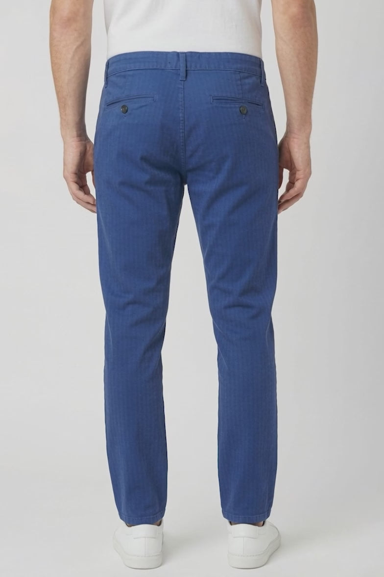 Carry Men's Self Striped Regular Fit Cotton Pants