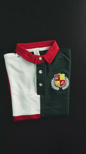 Bottle Green & Red