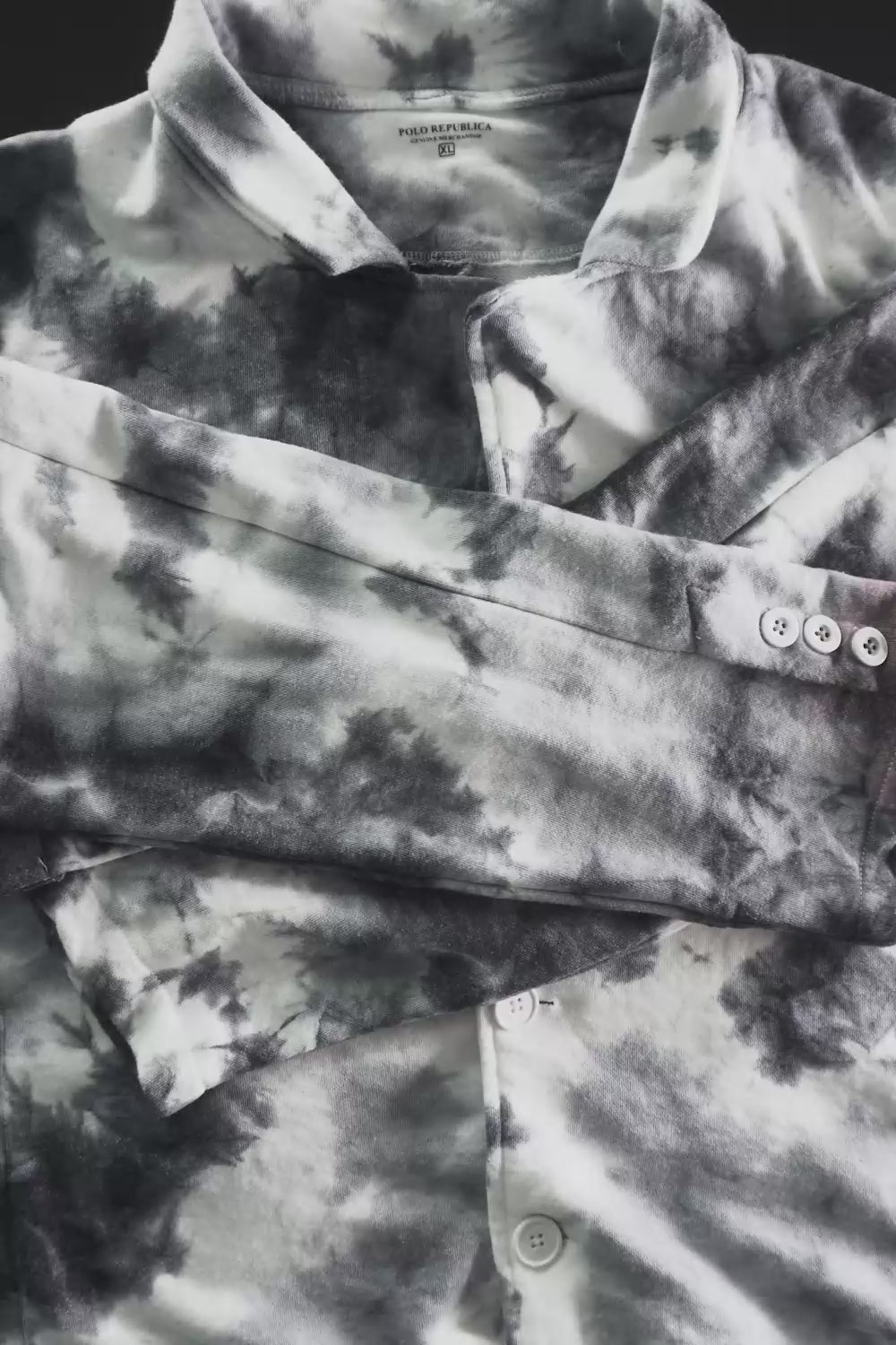 Polo Republica Unisex Tie & Dye Terry Long Coat
