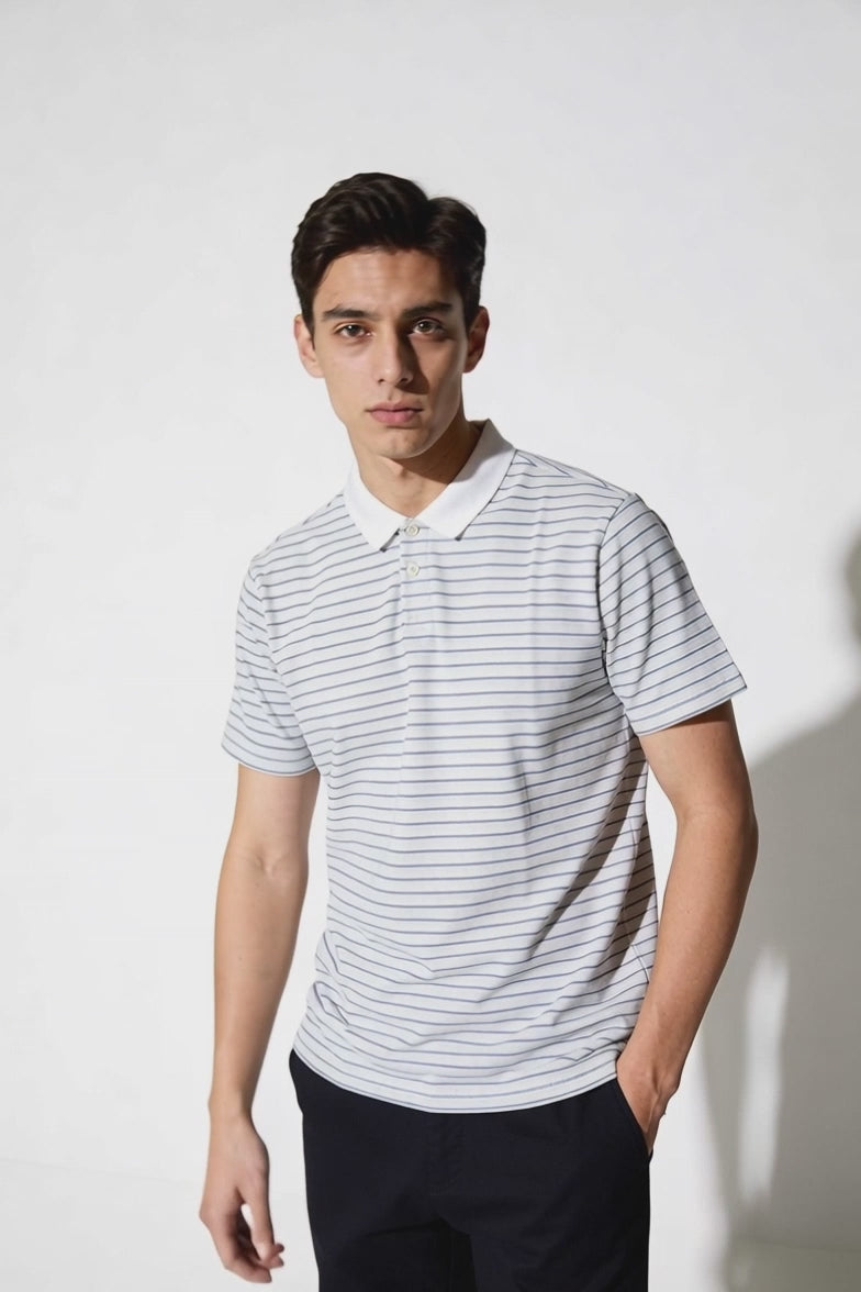 Eternity Men's Striped Polo Shirt