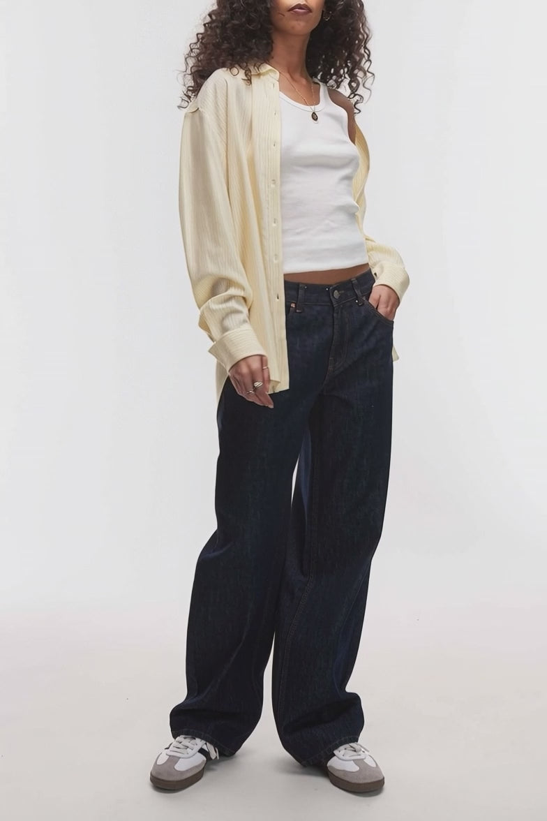 TS Women's Wide Leg Cinch Back Denim