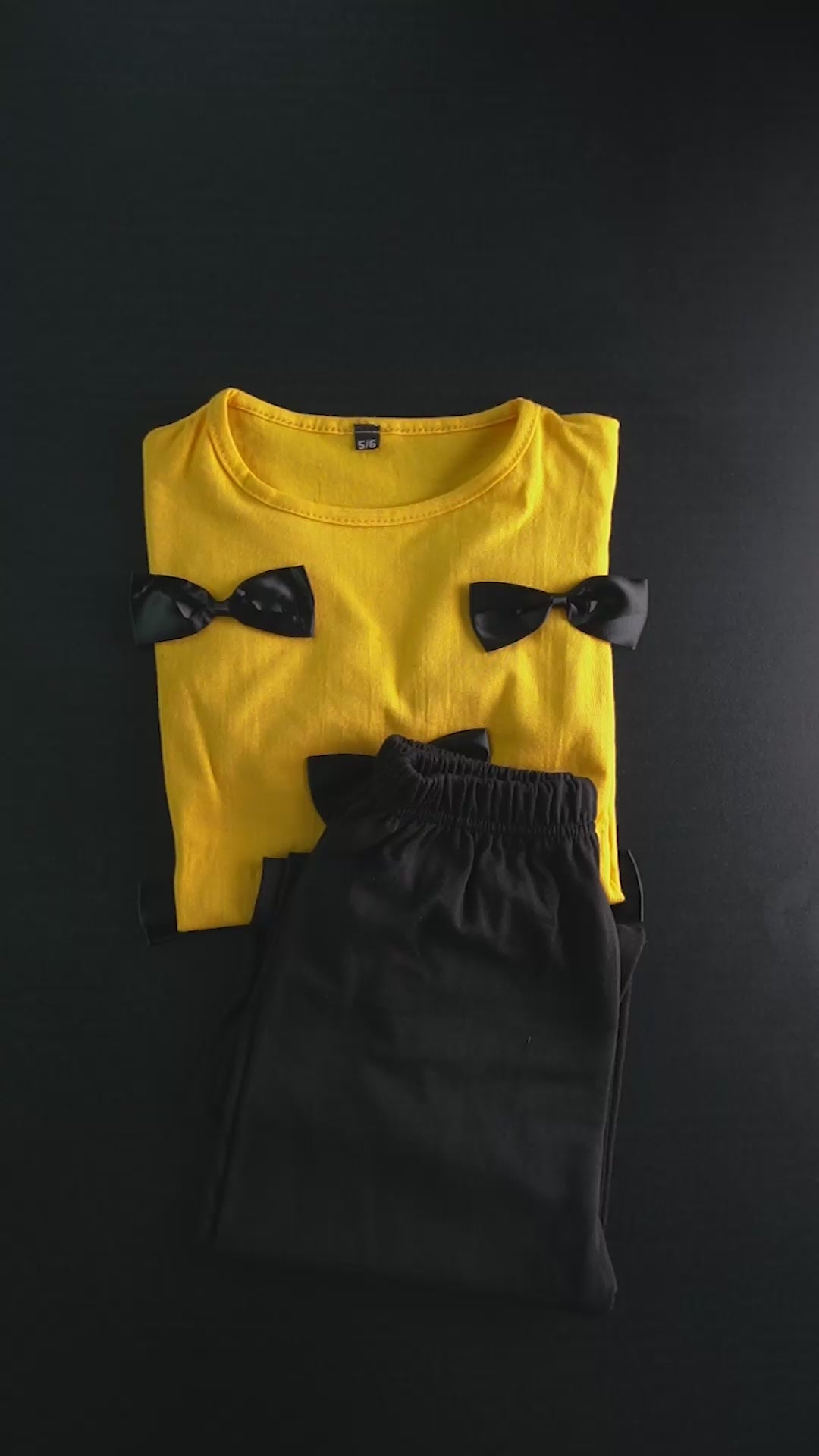 Girl's Satin Bow Co-Ord Set