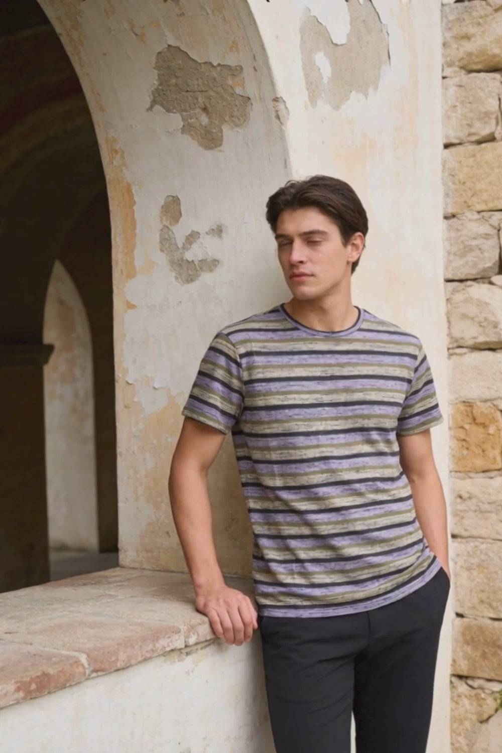 Blend Men's Striped Tee Shirt