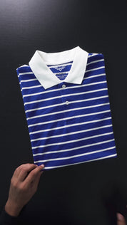 Eternity Men's Yarn Dyed Striped Polo Shirt
