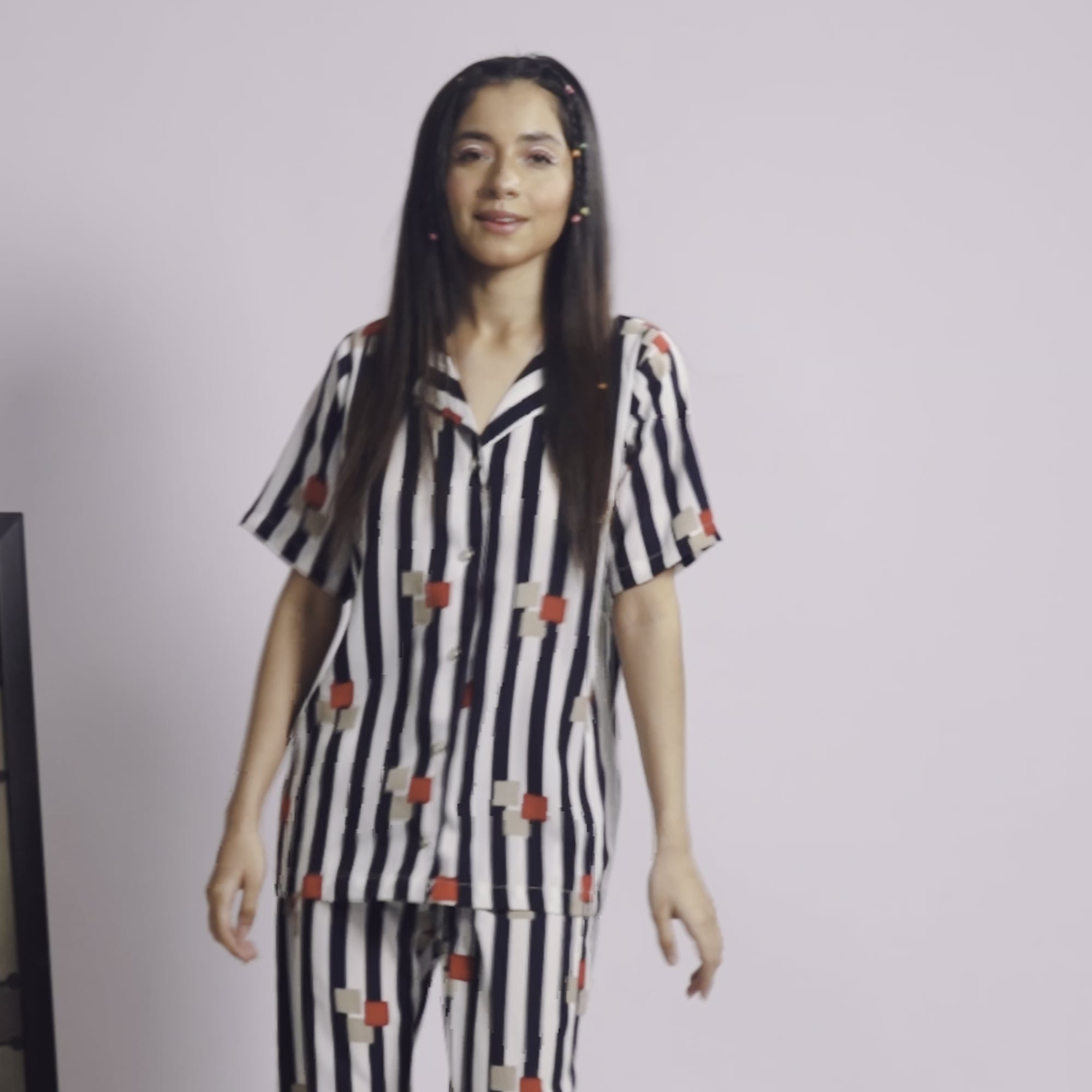 East West Women's Striped Design Co-Ord Set